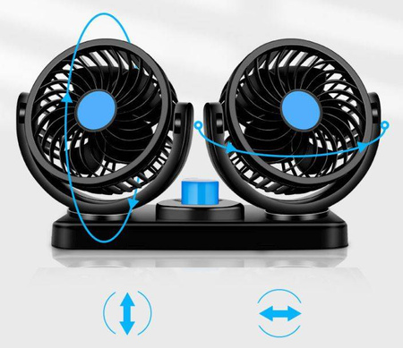 Wentylator samochodowy, wiatrak podwójny FAN