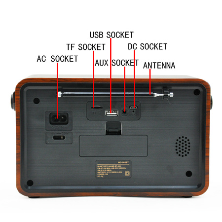 Radio przenośne CMiK MK-621 Bluetooth FM/AM/SW USB TF AUX Retro