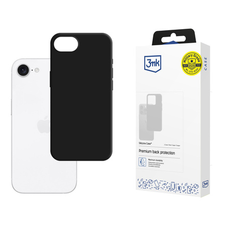 Etui 3mk Silicone Case na Apple iPhone 16e / SE 4 - czarne