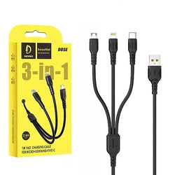 Kabel USB 3w1 Lightning Micro USB USB-C