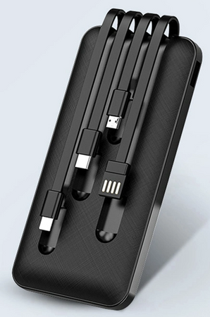 M1 /  POWERBANK  fast charge 10000MAH MICRO USB, USB-C, LIGHTNING, USB