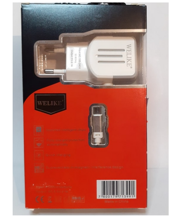 Ładowarka sieciowa QC 2 USB PLUS KABEL USB MICRO
