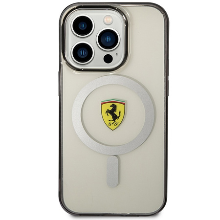 Etui Ferrari Outline MagSafe na iPhone 14 Pro - przezroczyste