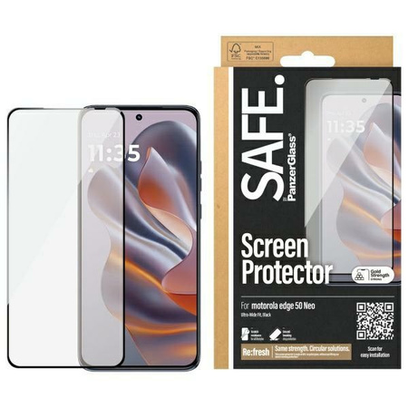 Szkło hartowane SAFE by PanzerGlass Ultra-Wide Fit na Motorola Edge 50 Neo
