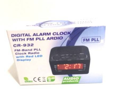 Zegar z budzikiem CR-932