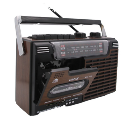 Przenośne radio kasetowe retro Głośnik AM / FM