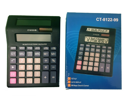 M1 CT-8122-99 / KALKULATOR Z DWOMA WYŚWIETLACZAMI DO SKLEPU 