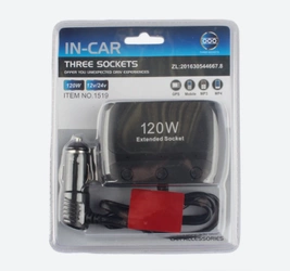 M2 1519 / Potrójne gniazdo zapalniczki 120W 