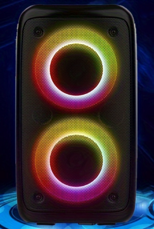 Przenośny głośnik Bluetooth z LED RGB i uchwytem – imprezowy, wielofunkcyjny, Kolumna Karaoke
