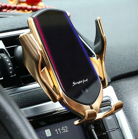 Uchwyt na TELEFON Z ŁADOWARKĄ INDUKCYJNĄ Qi R2
