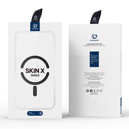 Etui Dux Ducis Skin X Pro na iPhone 15 z MagSafe i klapką - czarne