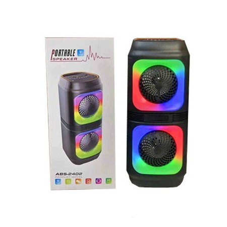 Bezprzewodowy głośnik Bluetooth podświetlanie led  duży bas ABS-2402