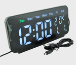 Budzik elektroniczny stojący, duże cyfry VST-912