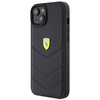 Etui Ferrari Quilted Metal Logo do iPhone 15 Plus - czarne
