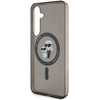 Etui Karl Lagerfeld IML Karl&Choupette Glitter MagSafe na Samsung Galaxy S24+ - czarne