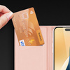 Etui Dux Ducis Skin Pro na iPhone 16 z klapką i miejscem na kartę - różowe