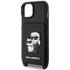 Etui Karl Lagerfeld Crossbody Saffiano Karl&Choupette na iPhone 14 Plus - czarne
