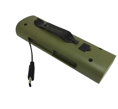 Latarka rowerowa z powerbankiem i kablem typ C oraz Lightning