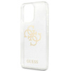 Guess GUHCP13LPCUGL4GTR iPhone 13 Pro / 13 6,1" transparent hard case Glitter 4G Big Logo