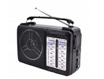 Radio retro Cmik MK-606B AM/FM/SW Opis produktu: Radio retro to przenośne radio, które może odbierać sygnały AM, FM i SW