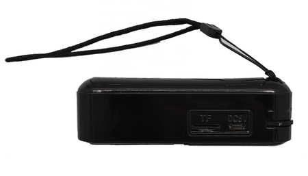  Przenośne Mini Radio FM - AUX, MicroSD, USB, Wymienny Akumulator 18650, Mocny Bas