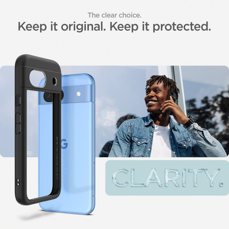 Etui Spigen Ultra Hybrid na Google Pixel 8A - czarny mat