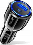 Ładowarka samochodowa USB Fast Car Charge 12-32V 38W USB i USB C
