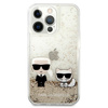 Karl Lagerfeld KLHCP13LGKCD iPhone 13 Pro / 13 6,1" złoty/gold hardcase Liquid Glitter Karl&Choupette