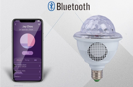 M2/ Kryształowa obracająca się świetlna kula Reflektor LED