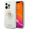Guess GUHCP13LPCUGL4GTR iPhone 13 Pro / 13 6,1" transparent hard case Glitter 4G Big Logo