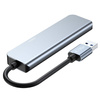 HUB Tech-Protect V0 5w1 USB-A - USB-A 3.0 / 3x USB-A 2.0 / USB-C - szary