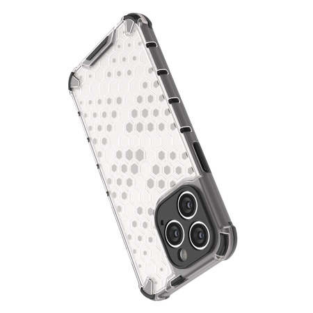 Honeycomb etui iPhone 14 Pro pancerny hybrydowy pokrowiec przezroczyste