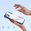 Etui Dux Ducis Skin X Pro na iPhone 15 Plus z MagSafe i klapką - niebieskie