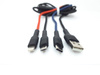 Kabel USB 3w1 Lightning Micro USB USB-C