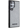 Etui Karl Lagerfeld Rhinestone Metal Logo na Samsung Galaxy S24 Ultra - srebrne