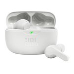 Słuchawki JBL Wave Beam bezprzewodowe dokanałowe Bluetooth 5.2 IP54 IPX2 - białe
