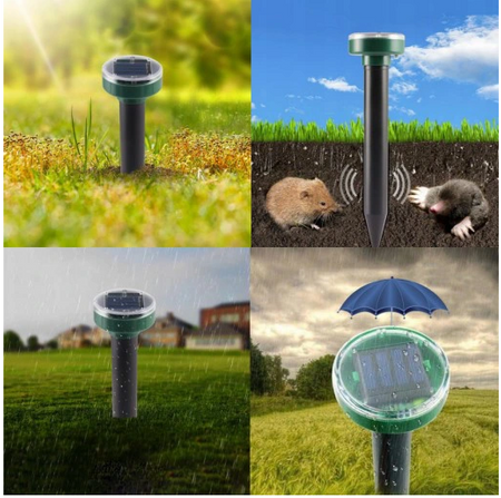 Odstraszacz solarny kretów gryzoni
