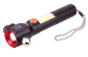 Wielofunkcyjna Latarka Taktyczna LED - 4 Tryby, 1000m Zasięg, USB