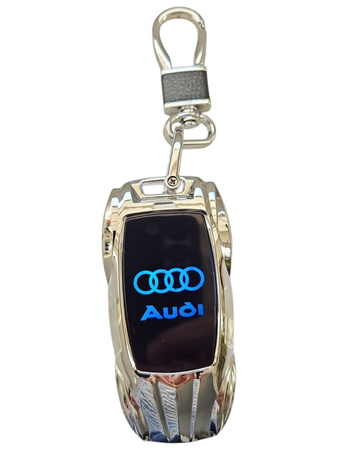 Brelok AUDI LED RGB Zapalniczka elektryczna plazmowa, breloczek do kluczy, zawieszka