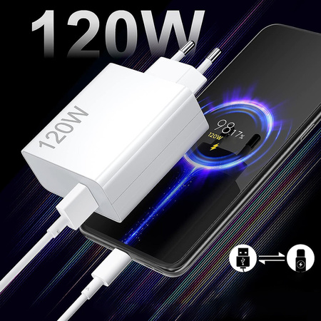Ładowarka sieciowa 120W  USB plus kabel USB do USB-C