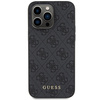 Etui Guess 4G Metal Gold Logo na iPhone 15 Pro Max - szare