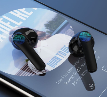 SŁUCHAWKI BEZPRZEWODOWE DOUSZNE Z FUNKCJĄ POWERBANK - SMART TOUCH