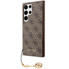 Etui Guess 4G Charms Collection na Samsung Galaxy S24 Ultra - brązowe
