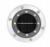 LAMPKI SOLARNE GRUNTOWE DISK LIGHT 4 szt RGB KOLOR