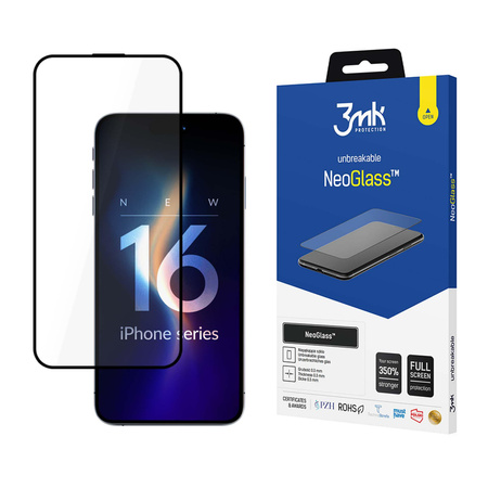 Szkło kompozytowe 3mk NeoGlass Black Apple iPhone 16 Pro Max