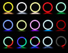 Lampa pierścieniowa LED RGB 12" cali statyw 200cm