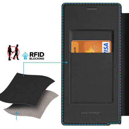 Etui Dux Ducis Skin X Pro na Samsung Galaxy S24 Ultra z MagSafe i klapką - czarne