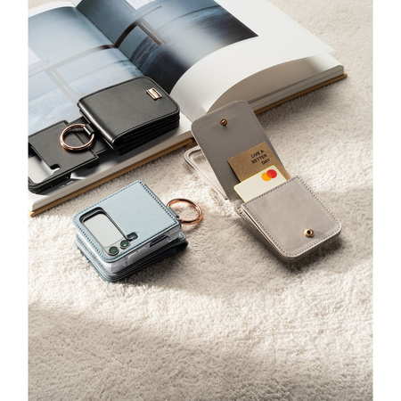 Etui Ringke Signature Card Pocket na Samsung Galaxy Z Flip 4 - niebieski