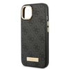 Etui Guess 4G Logo Plate MagSafe na iPhone 13 - czarne