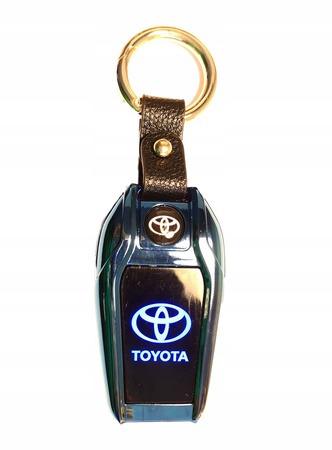 Elegancki brelok TOYOTA zapalniczka żarowa LED LCD